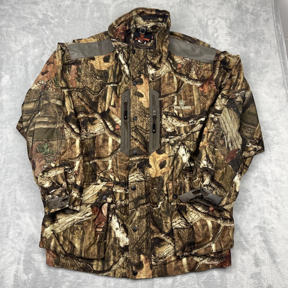 Game Winner Hunting‎ Jacket Mens 3XL Brown Realtree Camo Breakup Infinity Logo